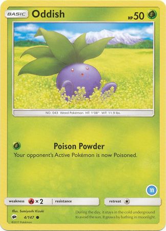 Oddish (4/147) (Deck Exclusive #11) [Sun & Moon: Trainer Kit - Alolan Ninetales] | Pegasus Games WI