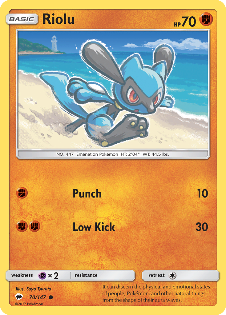 Riolu (70/147) [Sun & Moon: Burning Shadows] | Pegasus Games WI