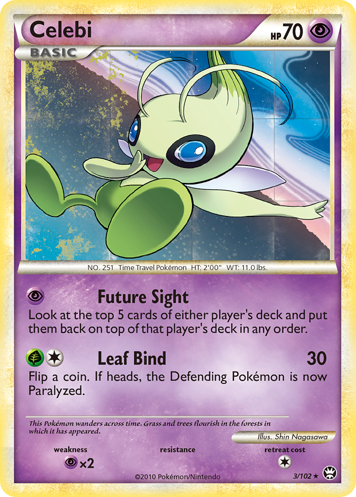 Celebi (3/102) [HeartGold & SoulSilver: Triumphant] | Pegasus Games WI