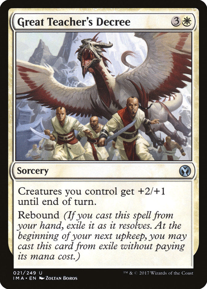 Great Teacher's Decree [Iconic Masters] | Pegasus Games WI