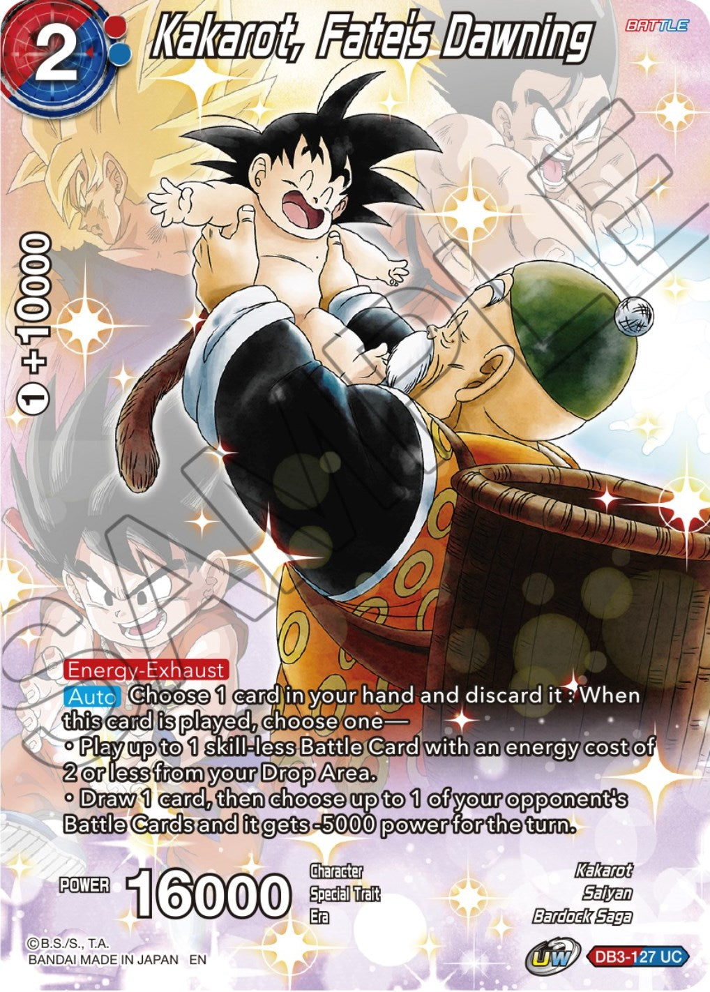 Kakarot, Fate's Dawning (DB3-127) [Theme Selection: History of Son Goku] | Pegasus Games WI