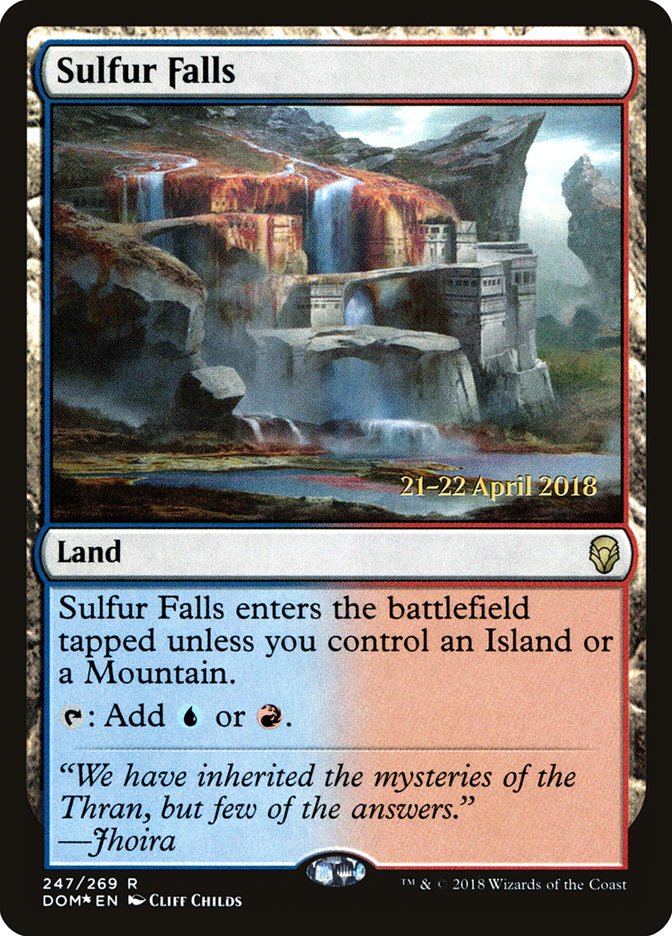 Sulfur Falls [Dominaria Prerelease Promos] | Pegasus Games WI