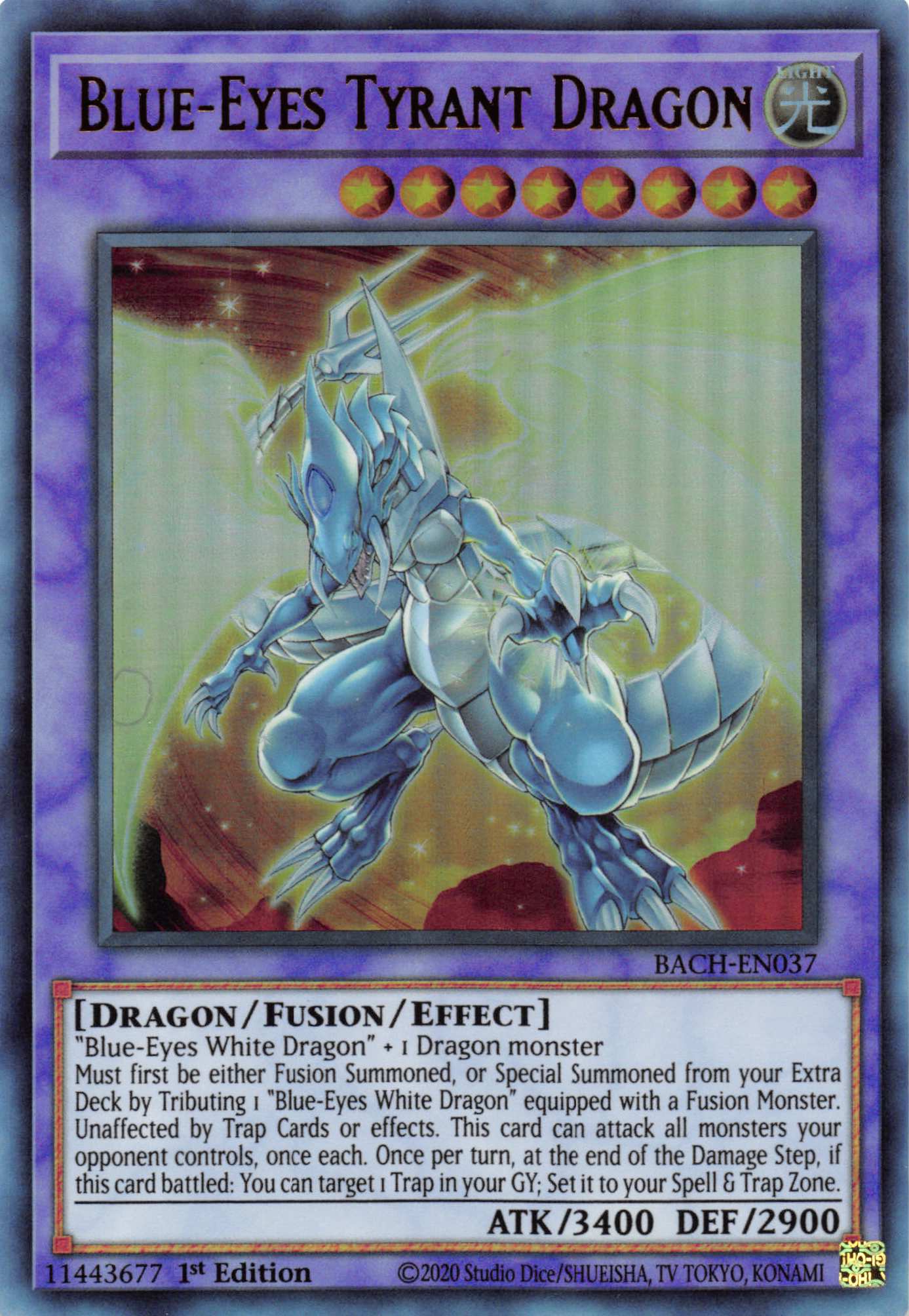 Blue-Eyes Tyrant Dragon [BACH-EN037] Ultra Rare | Pegasus Games WI