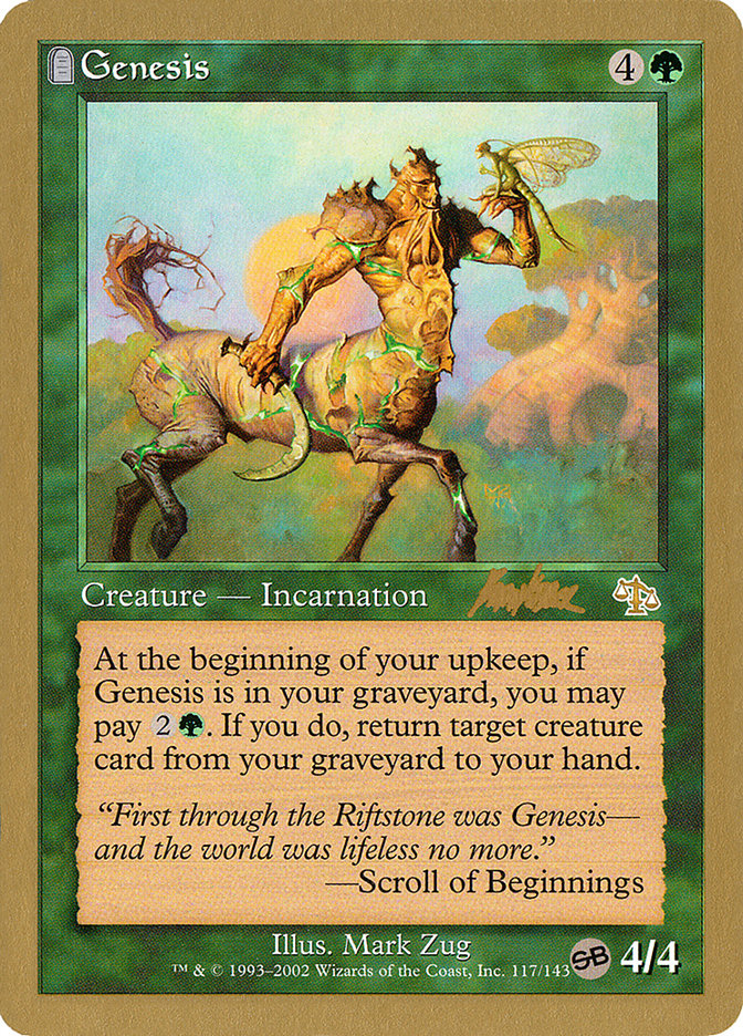 Genesis (Brian Kibler) (SB) [World Championship Decks 2002] | Pegasus Games WI