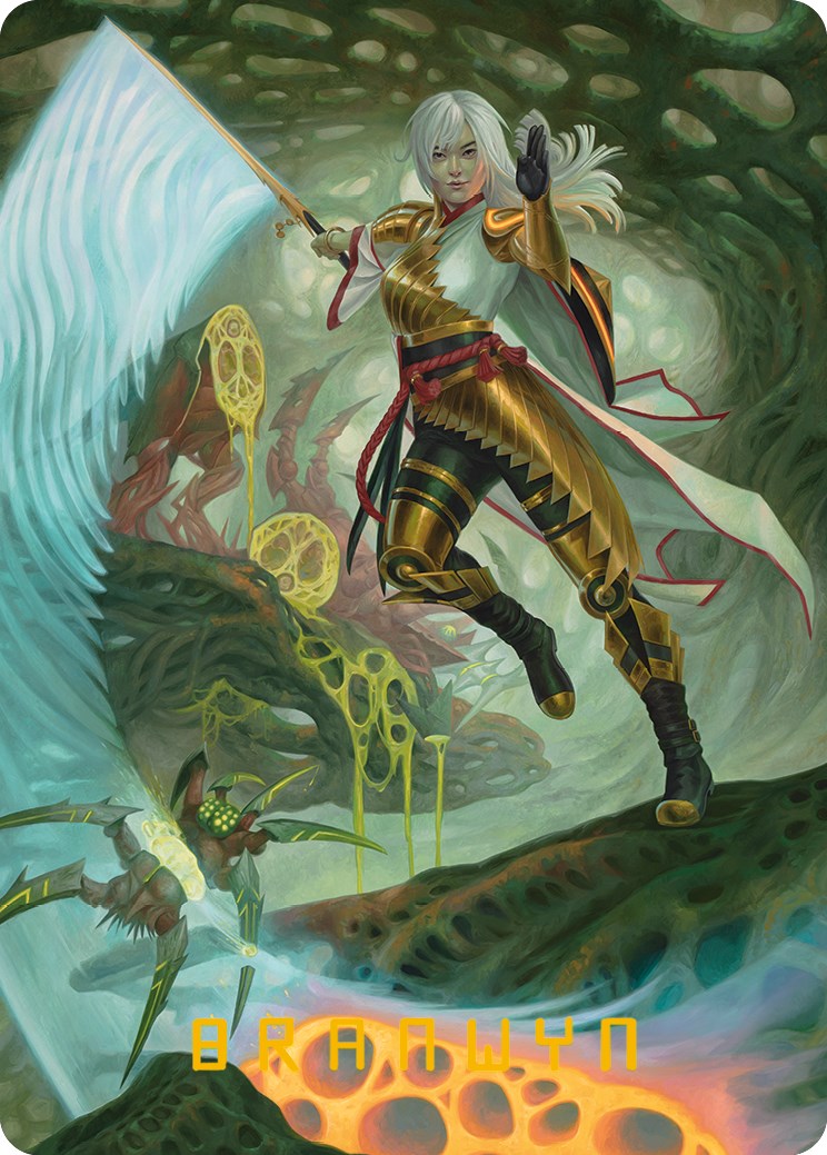 The Eternal Wanderer Art Card (Gold-Stamped Signature) [Phyrexia: All Will Be One Art Series] | Pegasus Games WI