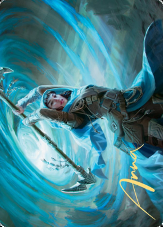 Sea Gate Stormcaller Art Card (Gold-Stamped Signature) [Zendikar Rising Art Series] | Pegasus Games WI