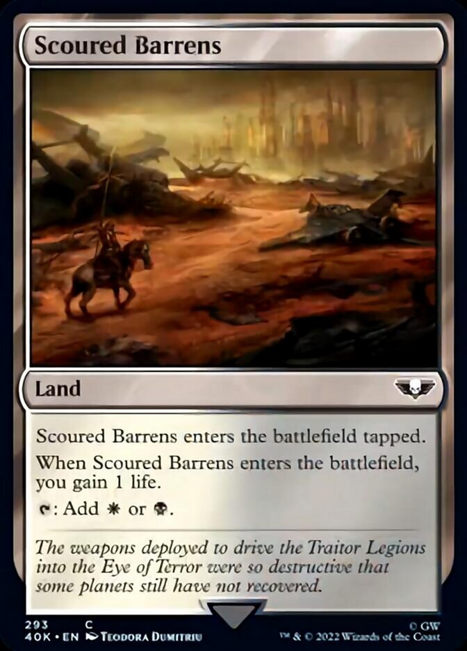 Scoured Barrens (Surge Foil) [Warhammer 40,000] | Pegasus Games WI