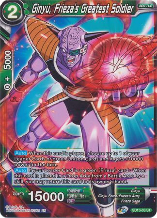 Ginyu, Frieza's Greatest Soldier (Starter Deck - Clan Collusion) [SD13-03] | Pegasus Games WI