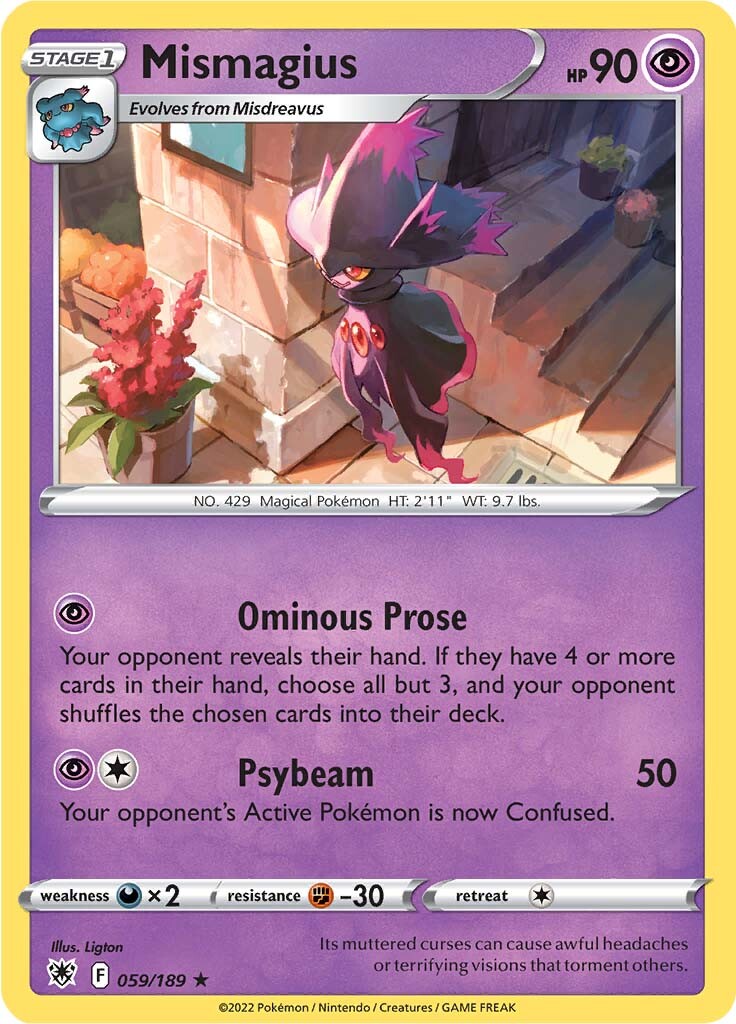 Mismagius (059/189) [Sword & Shield: Astral Radiance] | Pegasus Games WI