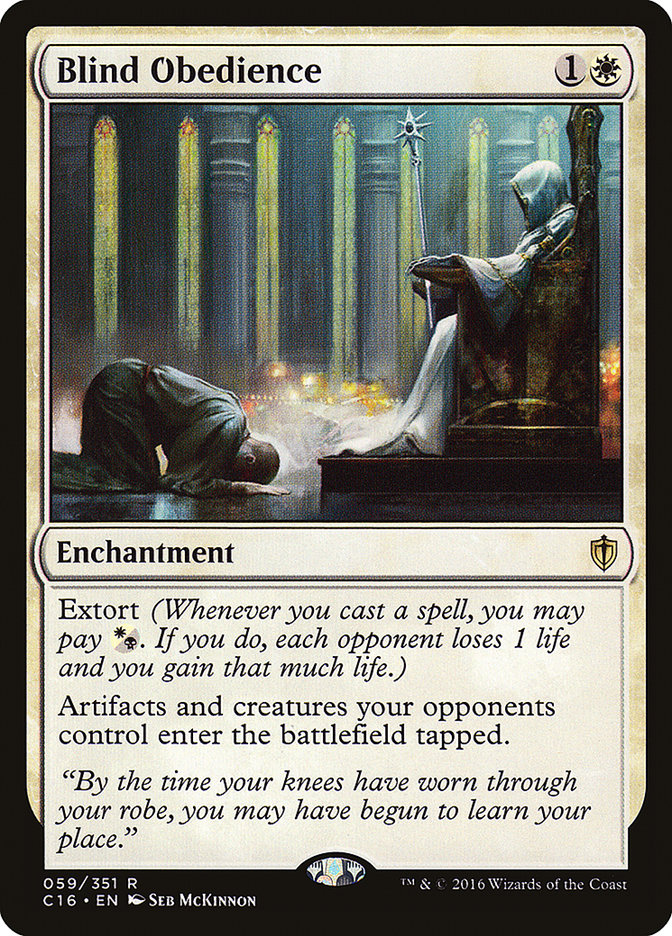 Blind Obedience [Commander 2016] | Pegasus Games WI