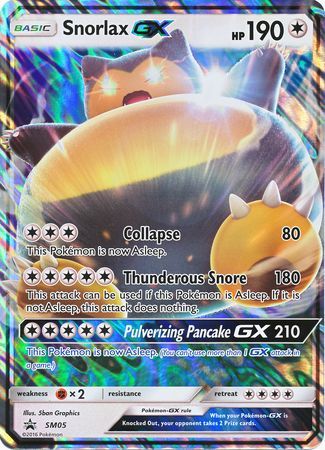 Snorlax GX (SM05) (Jumbo Card) [Sun & Moon: Black Star Promos] | Pegasus Games WI