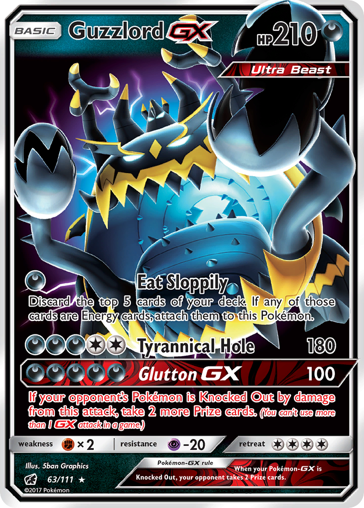 Guzzlord GX (63/111) [Sun & Moon: Crimson Invasion] | Pegasus Games WI