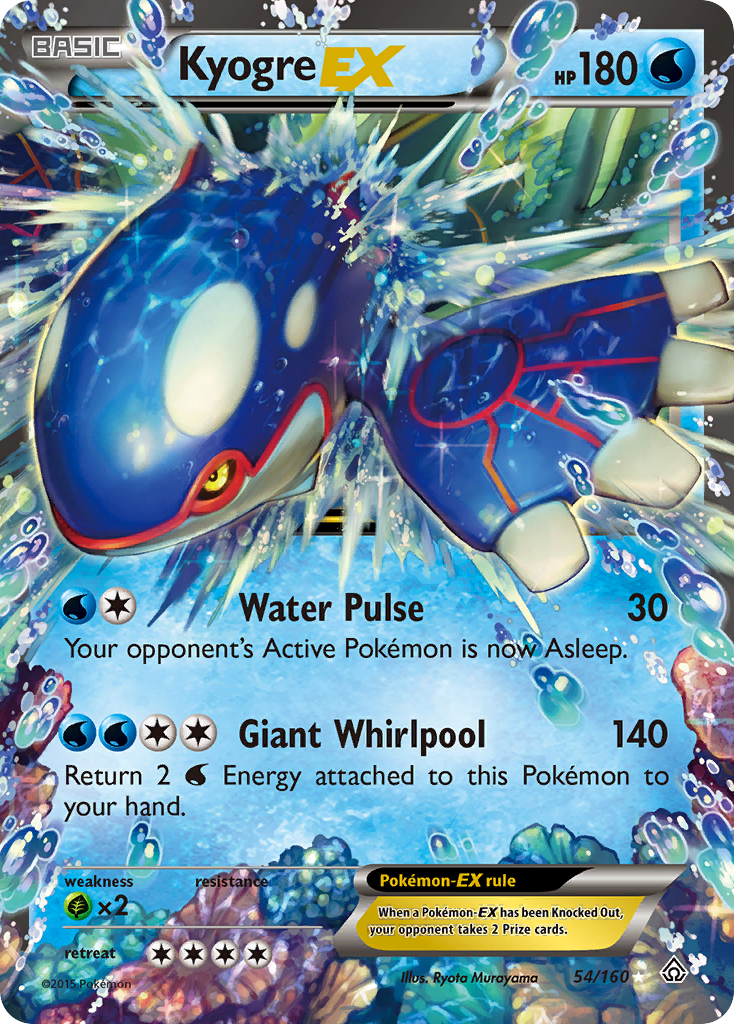 Kyogre EX (54/160) [XY: Primal Clash] | Pegasus Games WI