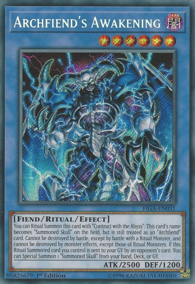 Archfiend's Awakening [FIGA-EN031] Secret Rare | Pegasus Games WI