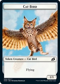 Cat Bird // Human Soldier (004) Double-Sided Token [Ikoria: Lair of Behemoths Tokens] | Pegasus Games WI