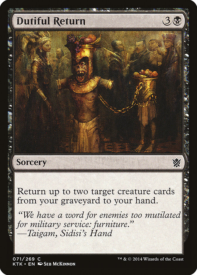 Dutiful Return [Khans of Tarkir] | Pegasus Games WI