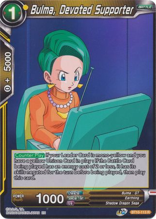 Bulma, Devoted Supporter (BT10-113) [Rise of the Unison Warrior 2nd Edition] | Pegasus Games WI