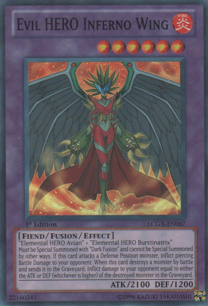Evil HERO Inferno Wing [LCGX-EN067] Super Rare | Pegasus Games WI