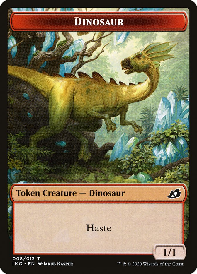 Dinosaur Token [Ikoria: Lair of Behemoths Tokens] | Pegasus Games WI