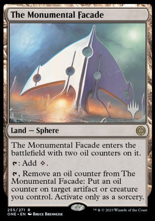 The Monumental Facade (Promo Pack) [Phyrexia: All Will Be One Promos] | Pegasus Games WI