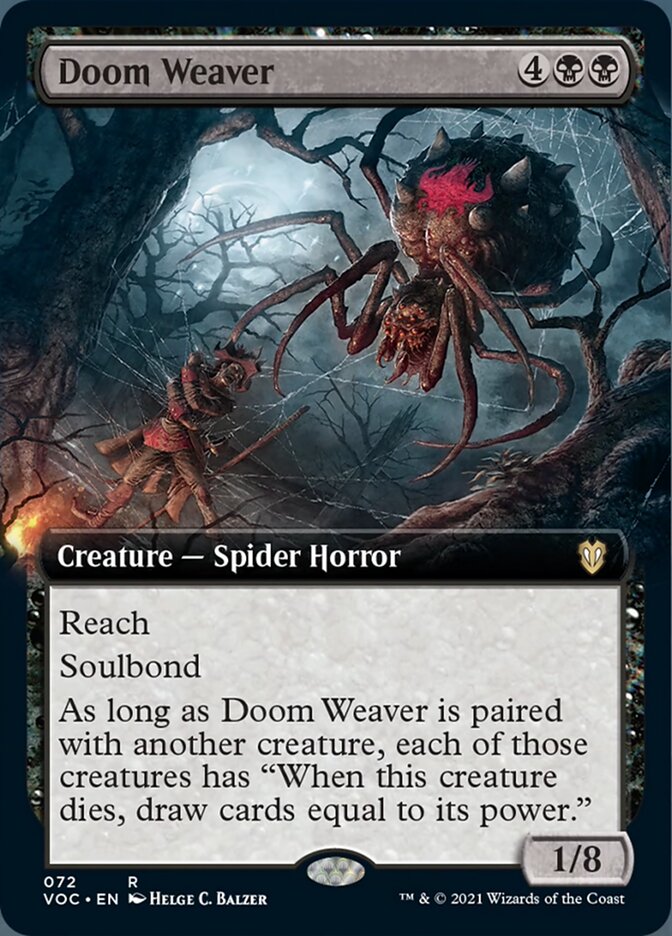 Doom Weaver (Extended Art) [Innistrad: Crimson Vow Commander] | Pegasus Games WI