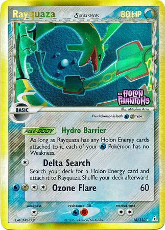 Rayquaza (16/110) (Delta Species) (Stamped) [EX: Holon Phantoms] | Pegasus Games WI