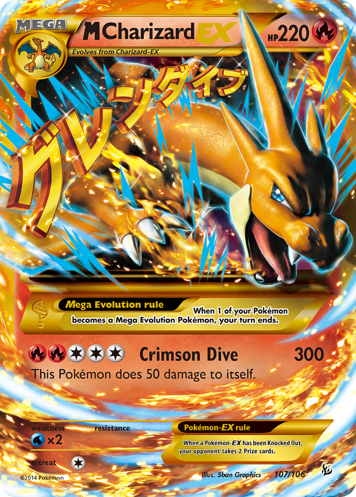 M Charizard EX (107/106) [XY: Flashfire] | Pegasus Games WI