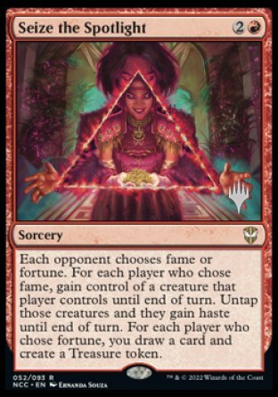 Seize the Spotlight (Promo Pack) [Streets of New Capenna Commander Promos] | Pegasus Games WI