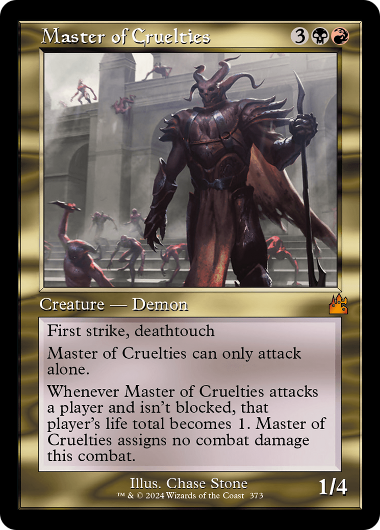 Master of Cruelties (Retro Frame) [Ravnica Remastered] | Pegasus Games WI