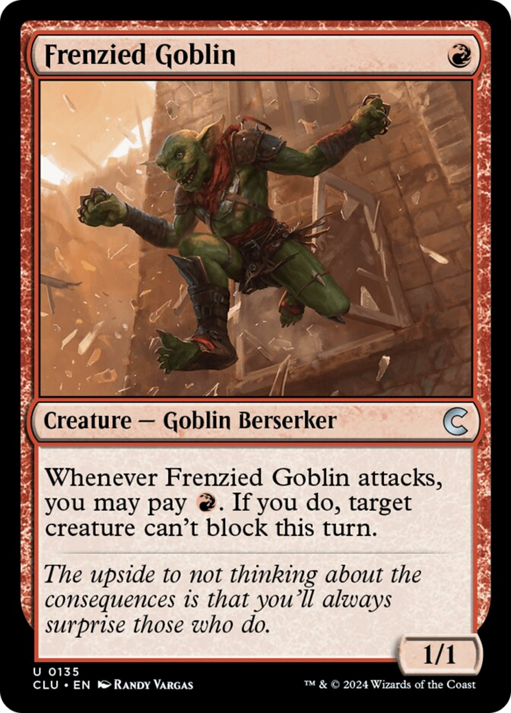 Frenzied Goblin [Ravnica: Clue Edition] | Pegasus Games WI