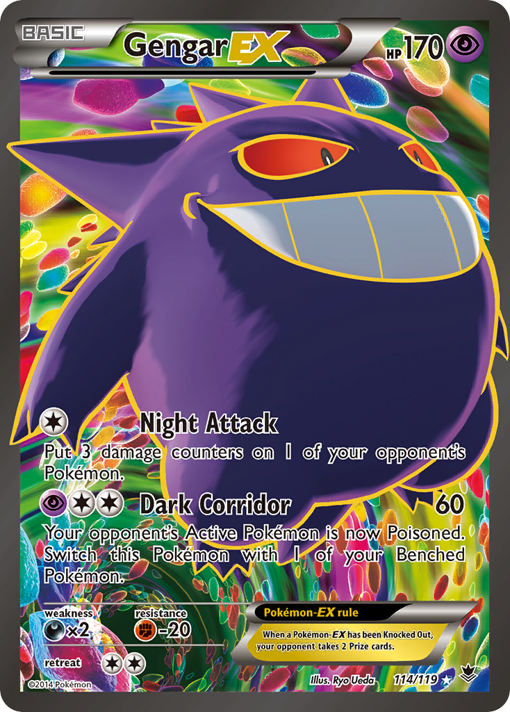 Gengar EX (114/119) [XY: Phantom Forces] | Pegasus Games WI