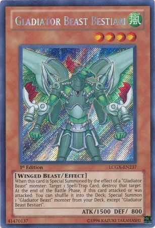 Gladiator Beast Bestiari [LCGX-EN237] Secret Rare | Pegasus Games WI