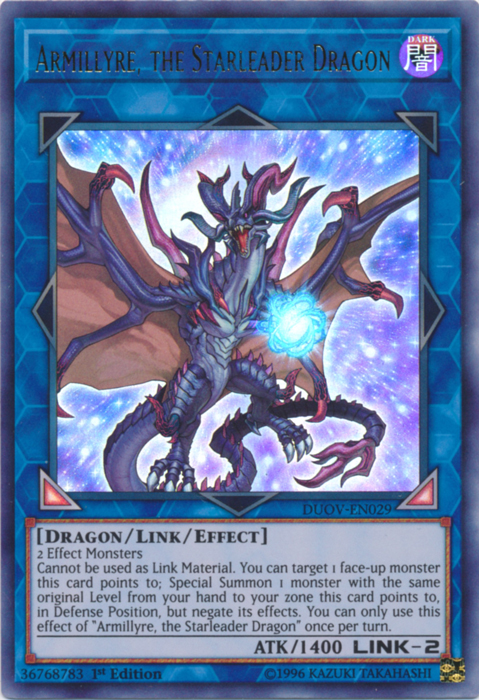 Armillyre, the Starleader Dragon [DUOV-EN029] Ultra Rare | Pegasus Games WI