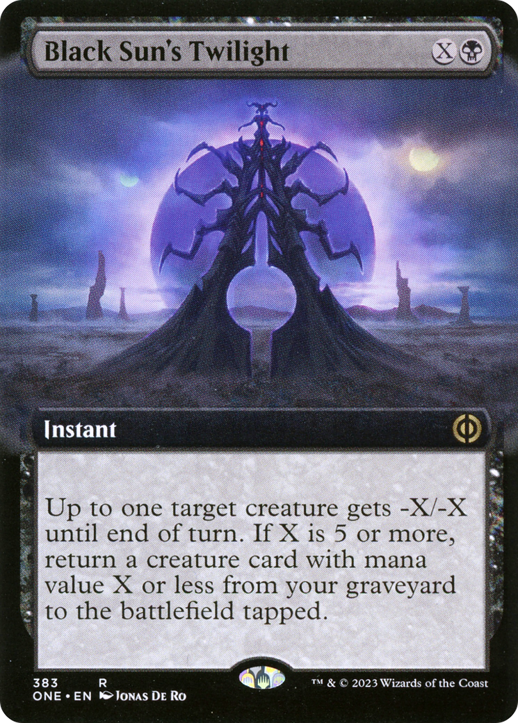 Black Sun's Twilight (Extended Art) [Phyrexia: All Will Be One] | Pegasus Games WI