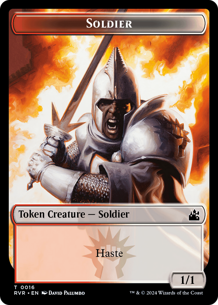 Goblin (0008) // Soldier Double-Sided Token [Ravnica Remastered Tokens] | Pegasus Games WI
