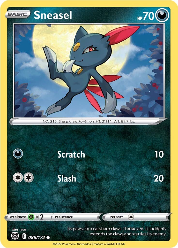 Sneasel (086/172) [Sword & Shield: Brilliant Stars] | Pegasus Games WI