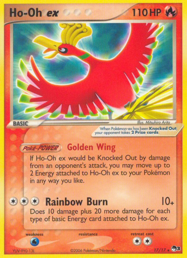 Ho-Oh ex (17/17) (Holo) [POP Series 3] | Pegasus Games WI