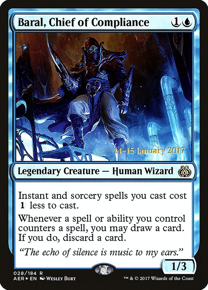 Baral, Chief of Compliance [Aether Revolt Prerelease Promos] | Pegasus Games WI