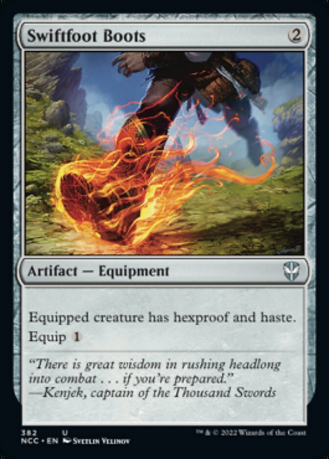 Swiftfoot Boots [Streets of New Capenna Commander] | Pegasus Games WI