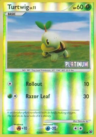 Turtwig (77/100) [Burger King Promos: 2009 Collection] | Pegasus Games WI