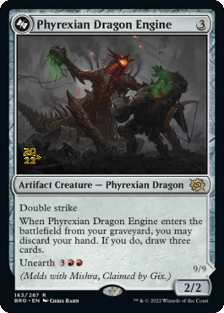 Phyrexian Dragon Engine [The Brothers' War Prerelease Promos] | Pegasus Games WI