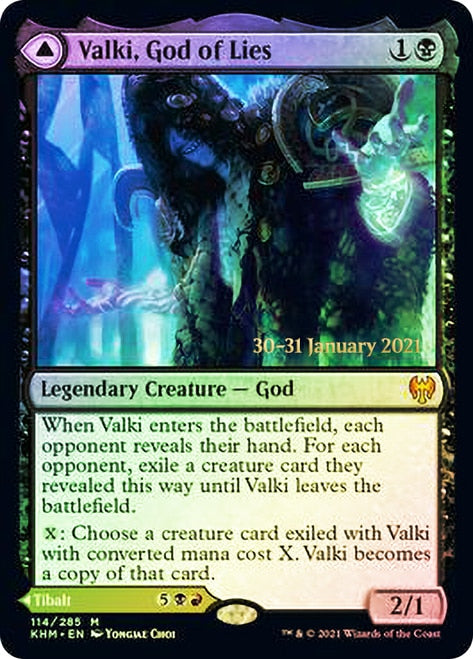 Valki, God of Lies // Tibalt, Cosmic Impostor [Kaldheim Prerelease Promos] | Pegasus Games WI