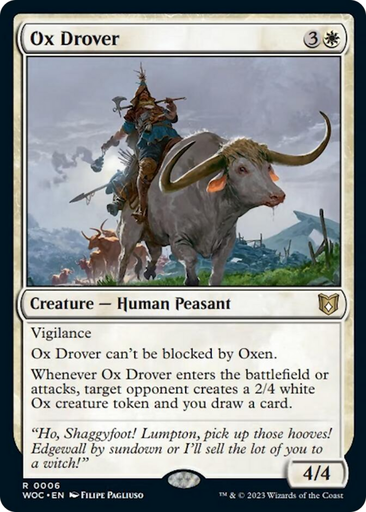 Ox Drover [Wilds of Eldraine Commander] | Pegasus Games WI