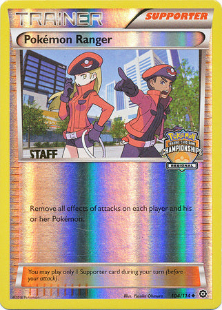 Pokemon Ranger (104/114) (Regional Championship Promo Staff) [XY: Steam Siege] | Pegasus Games WI