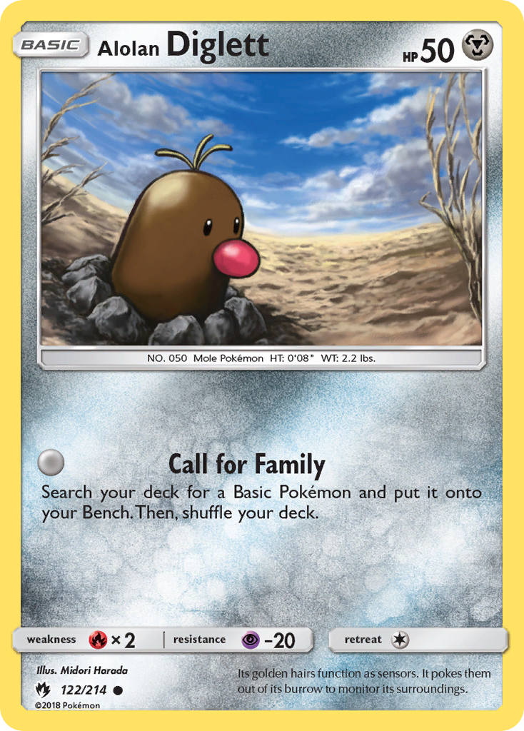 Alolan Diglett (122/214) [Sun & Moon: Lost Thunder] | Pegasus Games WI