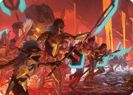Roar of Resistance Art Card [Phyrexia: All Will Be One Art Series] | Pegasus Games WI
