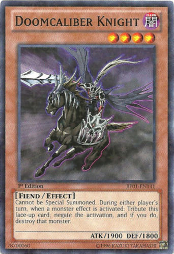 Doomcaliber Knight [BP01-EN141] Starfoil Rare | Pegasus Games WI
