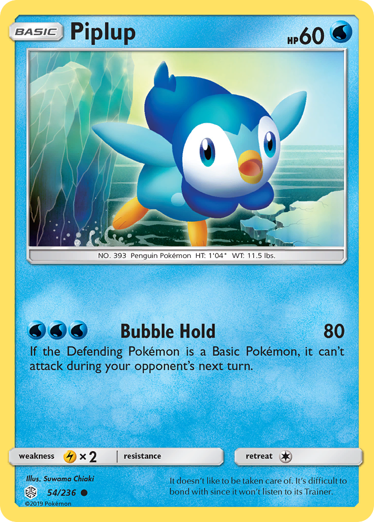 Piplup (54/236) [Sun & Moon: Cosmic Eclipse] | Pegasus Games WI