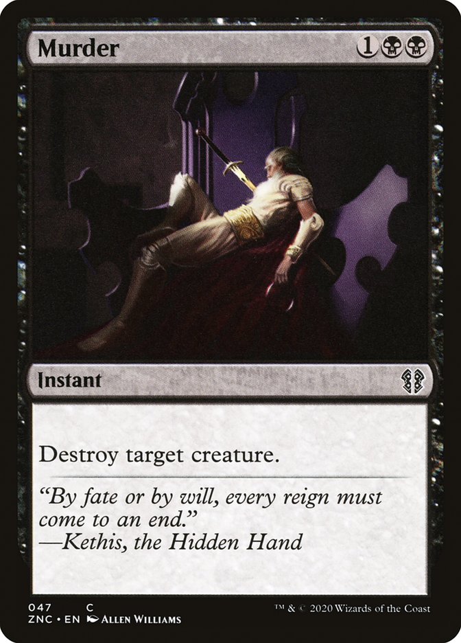 Murder [Zendikar Rising Commander] | Pegasus Games WI