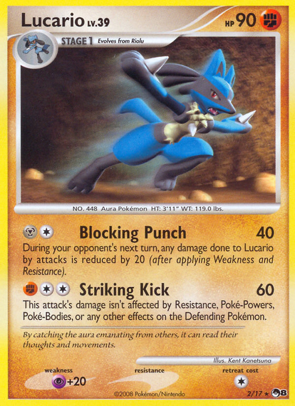 Lucario (2/17) [POP Series 8] | Pegasus Games WI